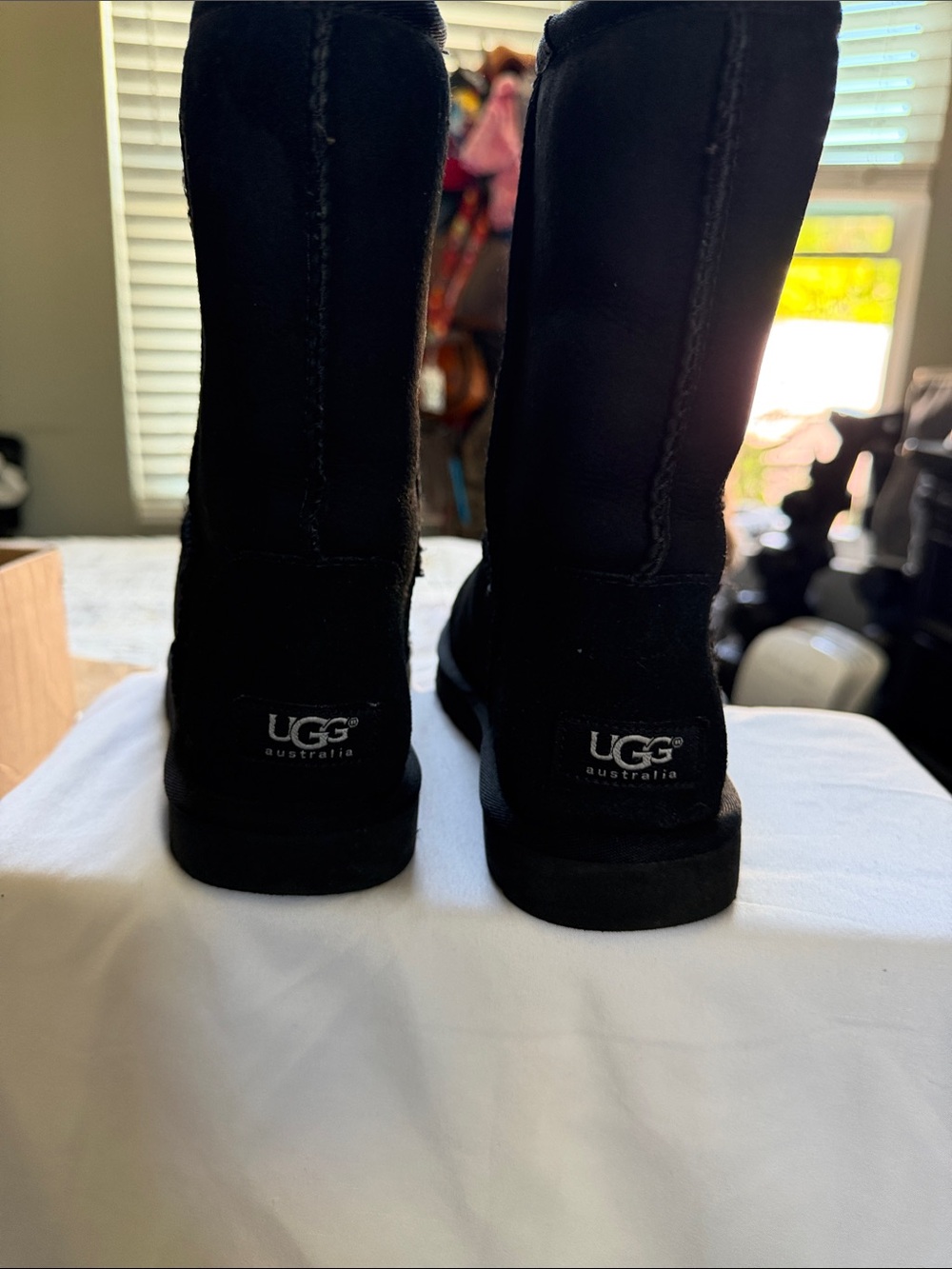 UGG Black Classic short Suede Boots